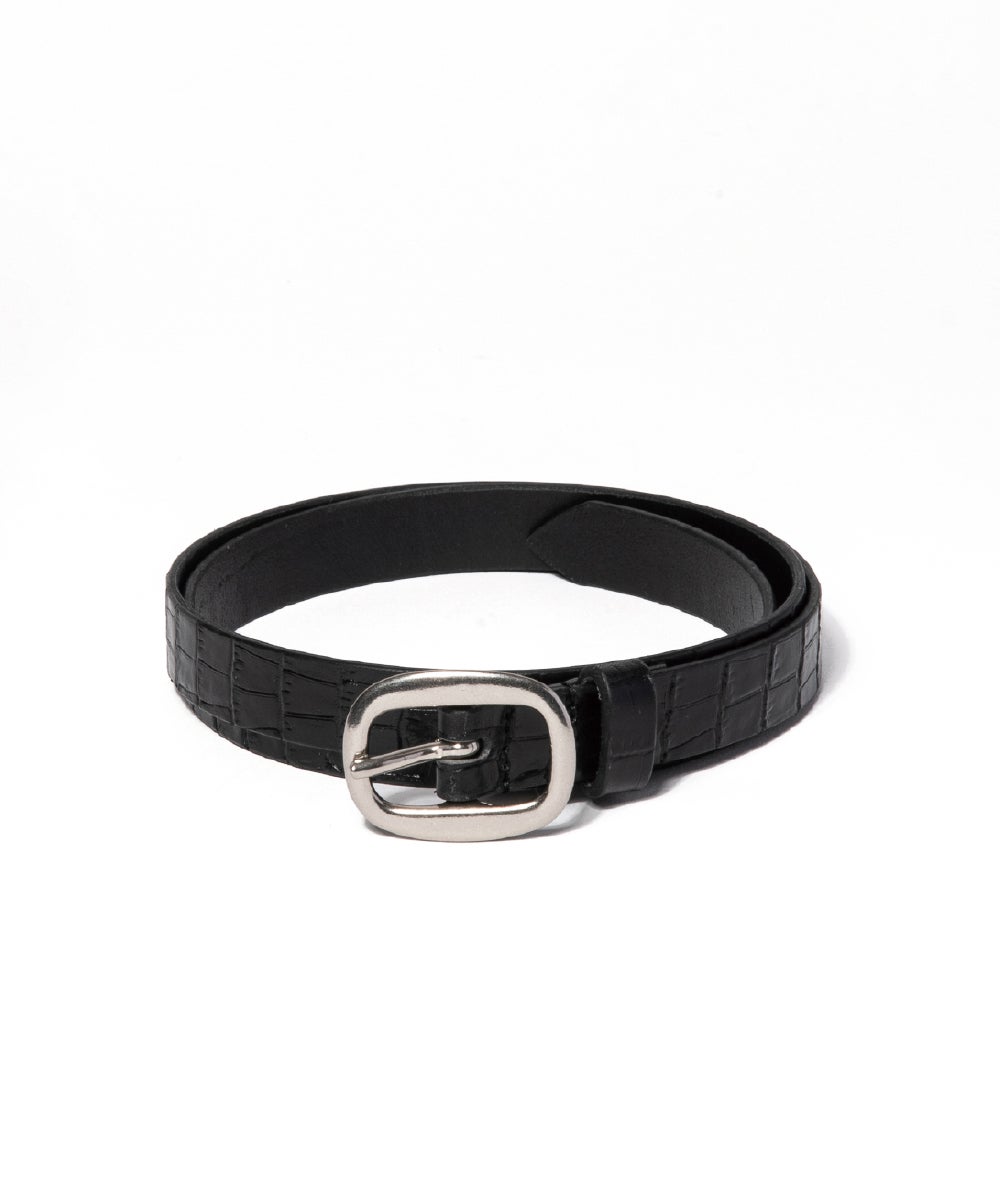 CROCO BUCKLE METAL BELT | Online Store | MAISON CANAU メゾンカナウ