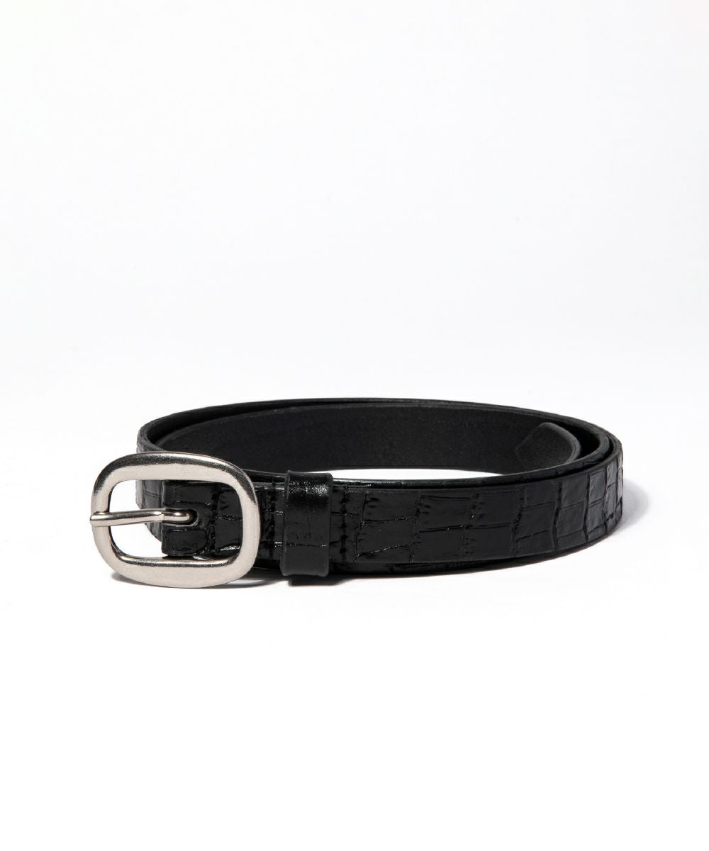 メゾンカナウ★CROCO RECTANGLE L BELT 13MM ZT52903 Italian Embossed Croc Cognac-Royal – Marcello Sport