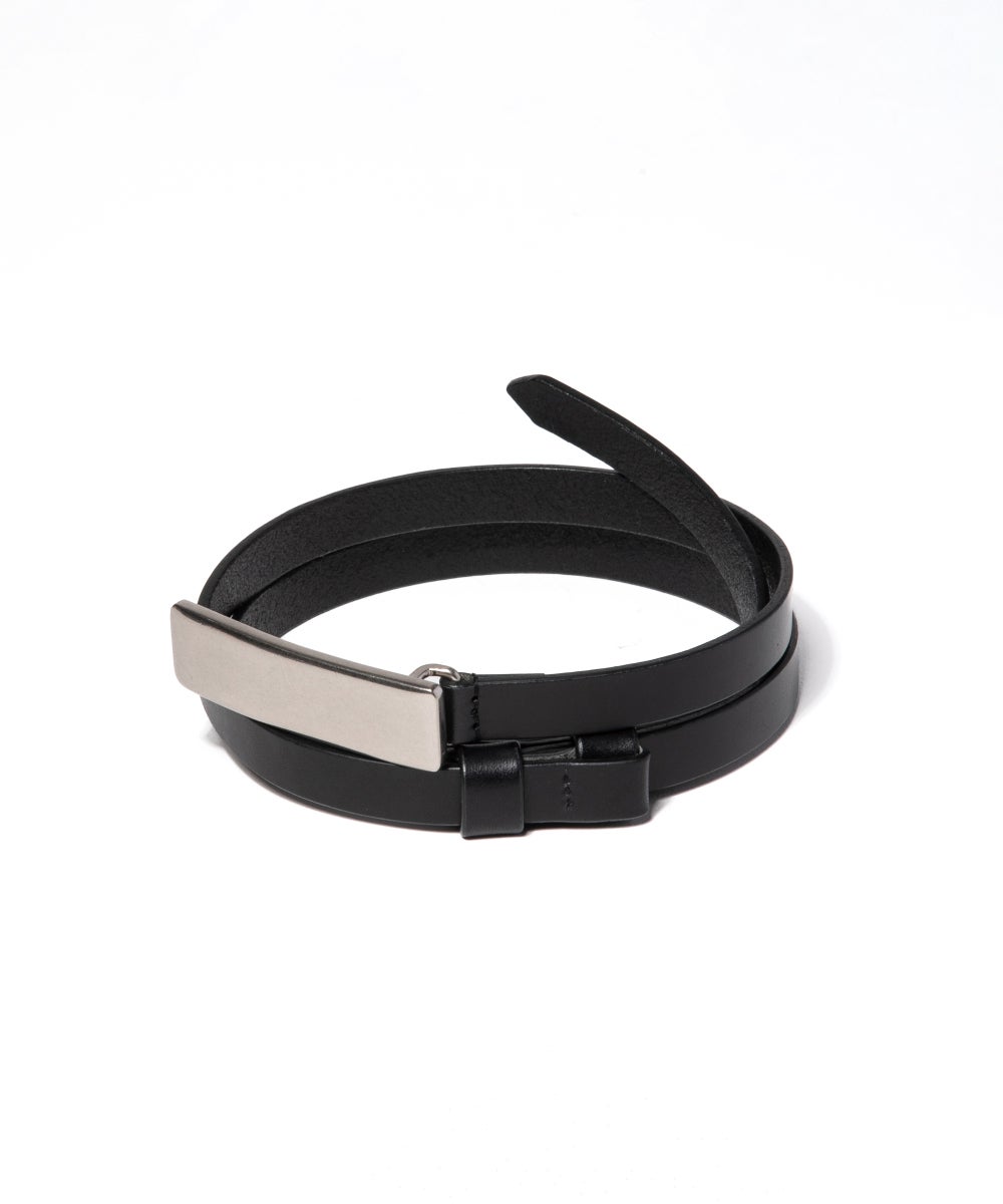 メゾンカナウ★CROCO RECTANGLE L BELT 13MM CROCO RECTANGLE METAL BELT | Online Store | MAISON CANAU
