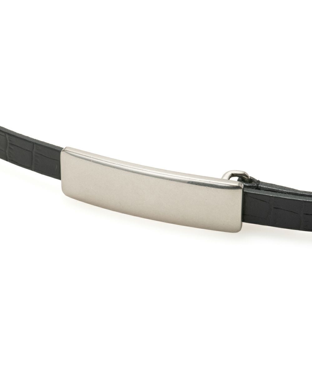 CROCO RECTANGLE METAL BELT | Online Store | MAISON CANAU