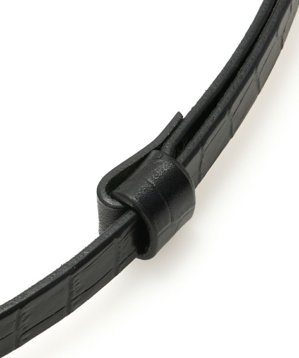 CROCO RECTANGLE METAL BELT | Online Store | MAISON CANAU